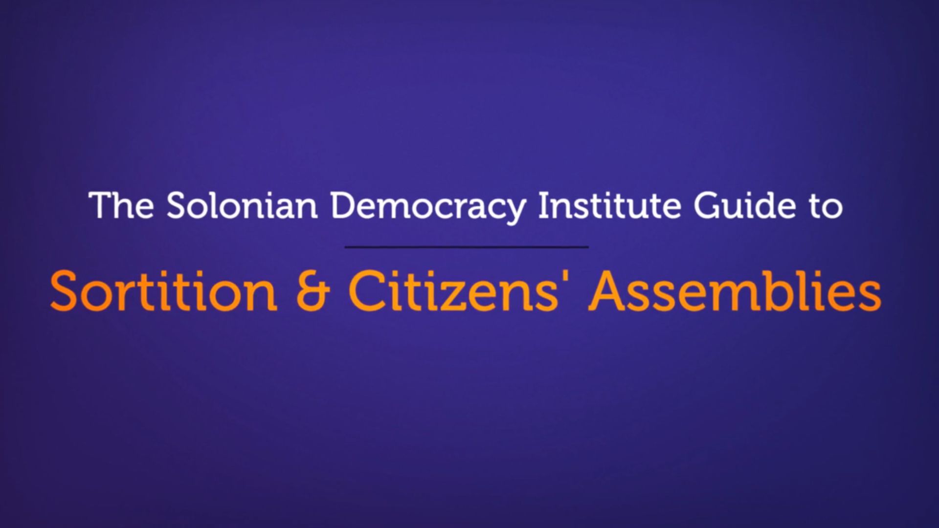 Citizens' Assemblies